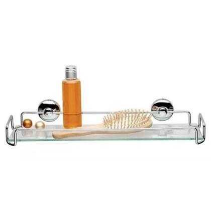 Imagem de Prateleira de Vidro Banheiro Cromada Standard 002919 Jackwal