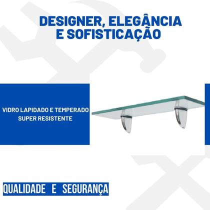 Imagem de Prateleira de vidro decorativa 60x20 Bico Tucano