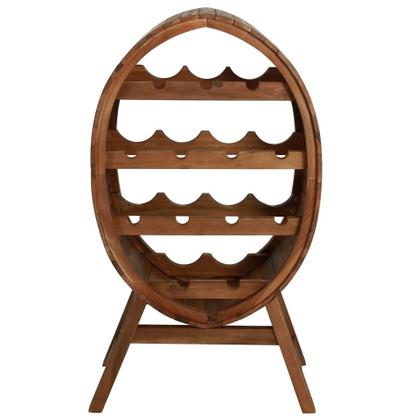 Imagem de Prateleira de vinho vidaXL, madeira maciça de acácia, 4 níveis, 13 garrafas
