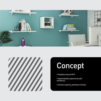 Imagem de Prateleira Decorativa 20 X 40 Cm Mdf Com Suporte Tucano