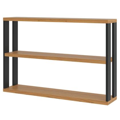 Imagem de Prateleira Decorativa Industrial 1 Prateleira 100% Mdf Freijó/Preto Fosco F26 - Pradel