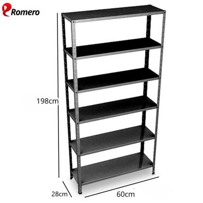 Imagem de Prateleira Estante Armário Aço 6 Bandejas 60cm Romero