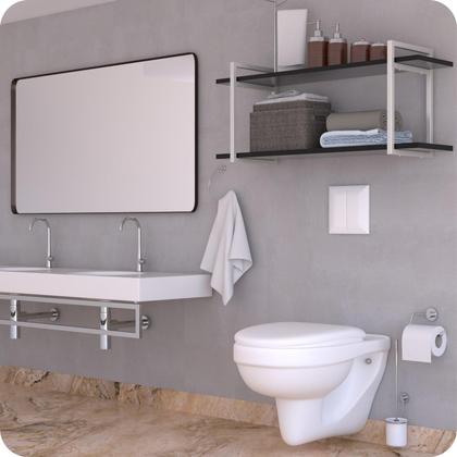 Imagem de Prateleira Estilo Industrial Banheiro Parede GND BP 120cm