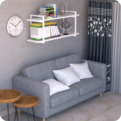 Imagem de Prateleira Estilo Industrial Para Sala Parede GND BB 60cm