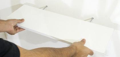 Imagem de Prateleira Flutuante 25x120 cms com suporte incluso PBS MAX 25120