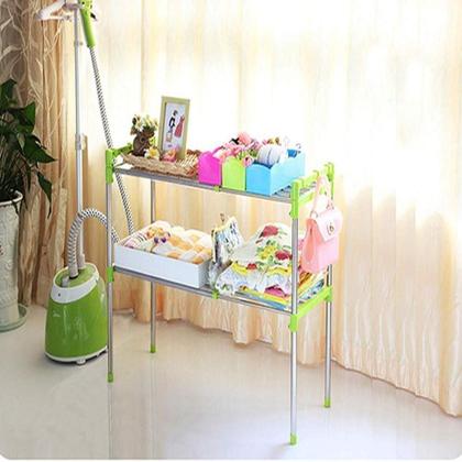 Imagem de Prateleira Inox Organizador De Cozinha Banheiro Estante Ajustavel Multifuncional Microondas Sapateira Rack Portatil