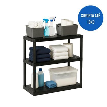 Imagem de Prateleira Modular Estante Organizador Multiuso 3 Andares