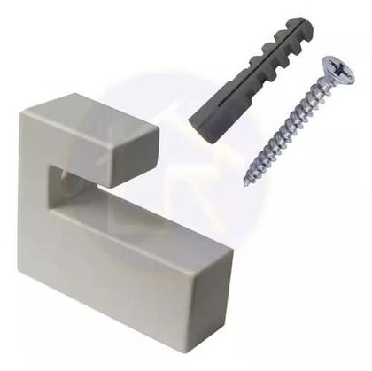 Imagem de Prateleira Parede Suporte Modem Decoração Pequena Branca 20x24cm Prat-k