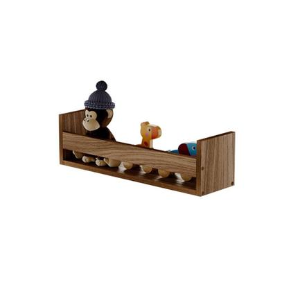 Imagem de Prateleira Porta Brinquedo Freijó 50 x 12cm Suporte Invisivel