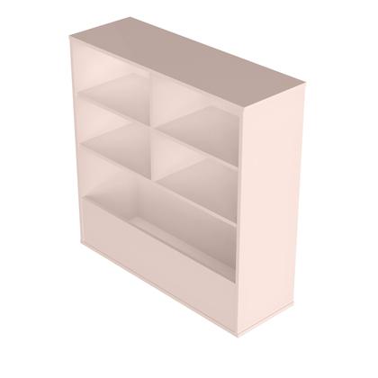 Imagem de Prateleira Quarto Infantil 5 Nichos Organização Completa Rosa