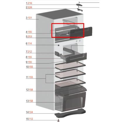 本LA‐３‐9 Prateleira Retrátil Freezer Electrolux - 25,5cm - A99285302