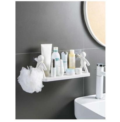 Imagem de Prateleira Suporte Organizador Cozinha Banheiro Plástico Com