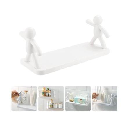 Imagem de Prateleira Suporte Organizador Cozinha Banheiro Plástico Com