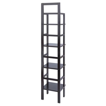 Imagem de Prateleira Winsome Aiden Narrow Solid Wood com acabamento em café