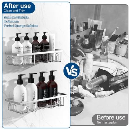 Imagem de Prateleiras de chuveiro adesivas Shower Caddy Getsrichfc 2025, pacote com 2