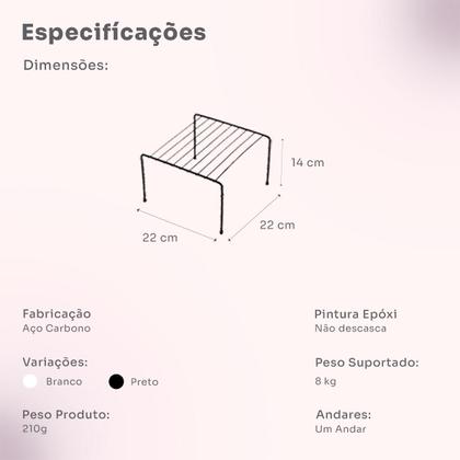 Imagem de Prateleiras Divisora Organizadoras de Armário Cozinha