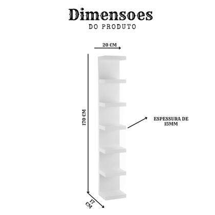 Imagem de Prateleiras Torre Estantes De Prateleira Para Livros Branco