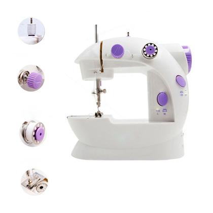 Imagem de Prática Mini Máquina De Costura Reta Portátil Branca