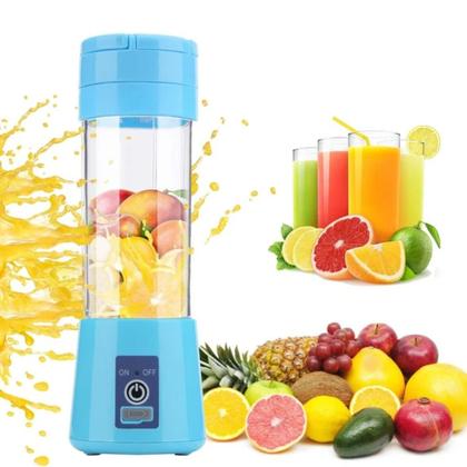 Imagem de Prático Triturador Portátil Usb Recarregável Para Sucos E Shakes Com Cabo 250ml Ideal Para Presente