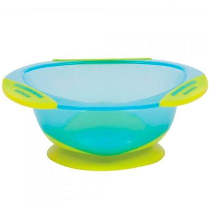 Imagem de Pratinho Bebê Bowl Azul Papinha Com Ventosa 5807 - Buba