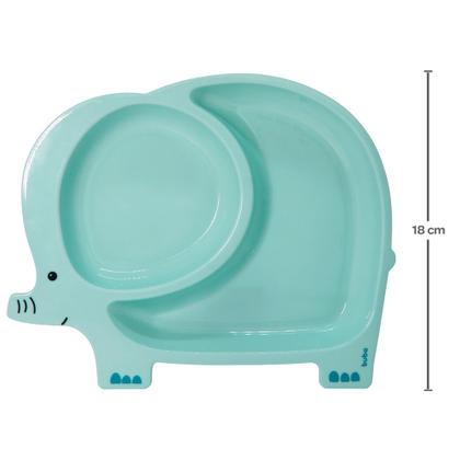 Imagem de Pratinho com Divisórias Elefante Azul Buba 14449