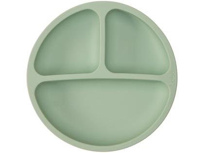 Imagem de Pratinho Verde em Silicone com Divisórias e Ventosas 15632 Buba