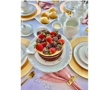 Imagem de Prato Bolo C-Pé Porcelana Schmidt Pomerode Origin