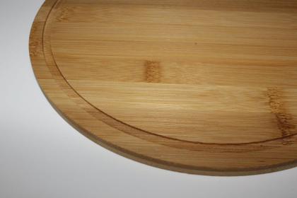 Imagem de Prato De Bolo Com Tampa De Bambu 28X28X9,5Cm - Jolitex