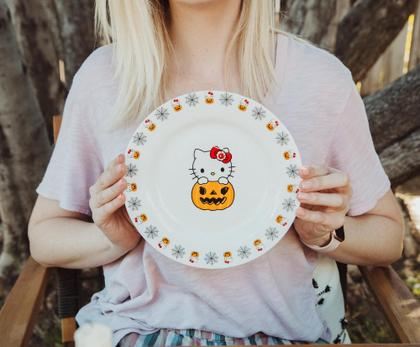 Imagem de Prato de jantar Silver Buffalo Sanrio Hello Kitty Pumpkin 20cm