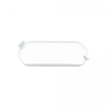 Imagem de Prato de Porcelana Birds Colors 16x25x4cm Wolff