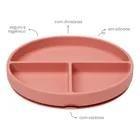 Imagem de Prato Em Silicone com Ventosa Rosa Escuro - Buba