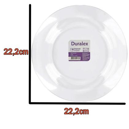 Prato Fundo Astral Duralex 22,2cm Vidro Transparente Nadir