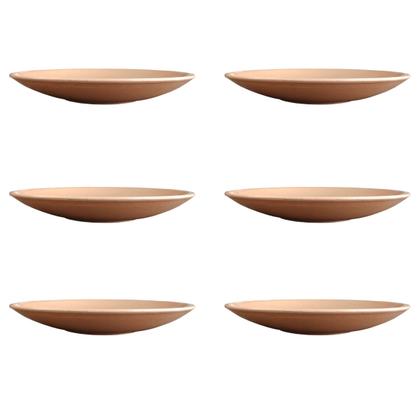Imagem de Prato Fundo Coup Organic Terracota de Cerâmica 25cm 6 Unidades - Alleanza 7580-202