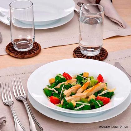 Imagem de Prato Fundo De Cerâmica Collore Branco 22Cm Linha Hotel