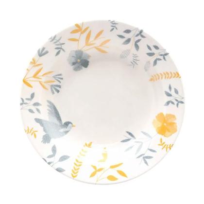 Imagem de Prato Fundo de Cerâmica Donna Bem-Te-Vi 21,5cm 6un - Biona 5409