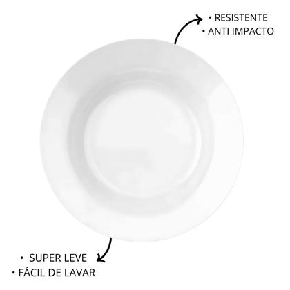 Imagem de Prato Fundo Melamina 25cm Buffet Bares Restaurantes Hotel