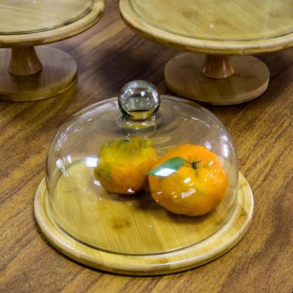 Imagem de Prato Home&Co 18x29x29cm Bambu Natural Utensílio de Mesa para Servir e Jantar