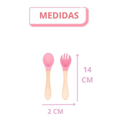 Imagem de Prato Infantil Kit Introdução Alimentar Bebê Kit Pratinho Infantil com Tigela e Talher de Silicone