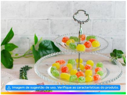 Imagem de Prato para doces de cristal Pearl 2 andares Wolff