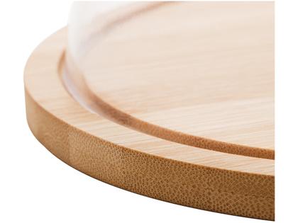 Imagem de Prato para queijo com cúpula 18,5x18,5x8