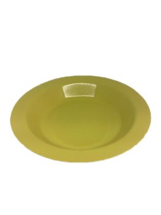 Imagem de Prato Plástico Merenda Escolar Amarelo 21 cm - 50 Pçs