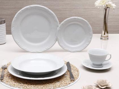 Imagem de Prato Raso 26cm Linha Pomerode Branco Porcelana Schmidt