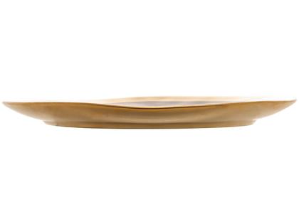 Imagem de Prato Raso De Porcelana Preto E Dourado Dubai 25Cm Wolff