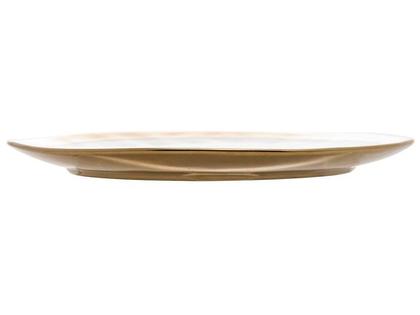 Imagem de Prato raso dubai porcelana branco e dourado - wolff