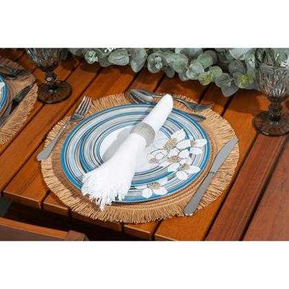 Imagem de Prato Raso Jantar Refeição 28cm Nix Porcelana Decorada Floral Tramontina