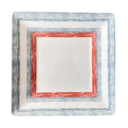 Imagem de Prato Raso Quadrado 21cm em Melamina Decorada