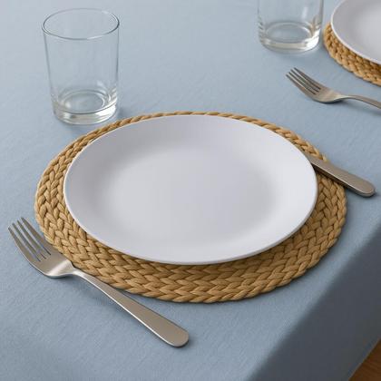 Imagem de Prato Raso Refeição 25cm Cozy Avulso Plástico Redondo Branco