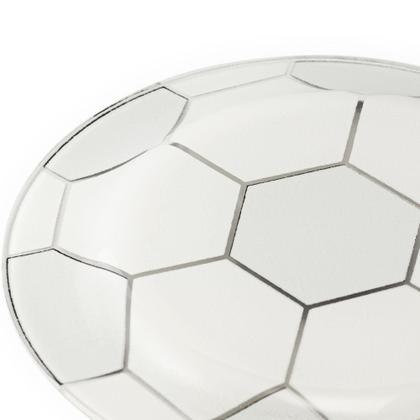 Imagem de Prato raso tema futebol prato bola petisqueira vidro 18 cm - Loja Bora, Decora!