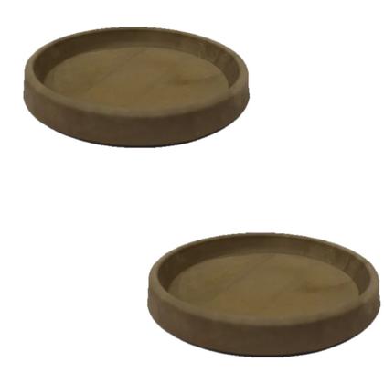 Imagem de Prato Redondo Para Vaso de Plantas 41 Macchiato  - Japi
