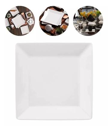 Imagem de Prato Sobremesa 20cm Lanche Mesa Posta Quartier White Oxford